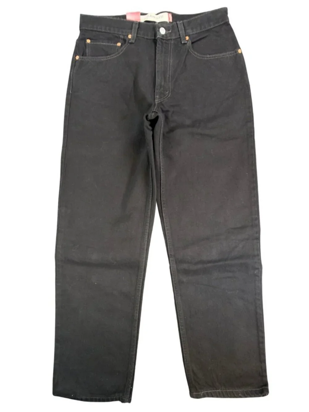 Levis 550 Jeans Mens 32x30 Black Cotton Relaxed Fit Vintage 2004 Y2K Tapered NOS